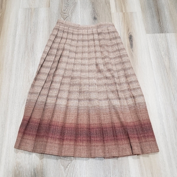 Vintage G. J. Forbes New York wool pleated skirt Women's Size Small - Picture 4 of 9